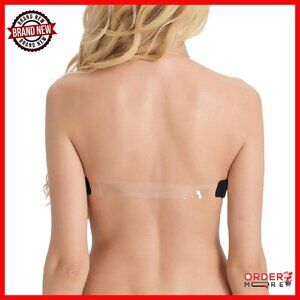 Strapless Convertible Bra Clear Back Wedding Dress Halter Top